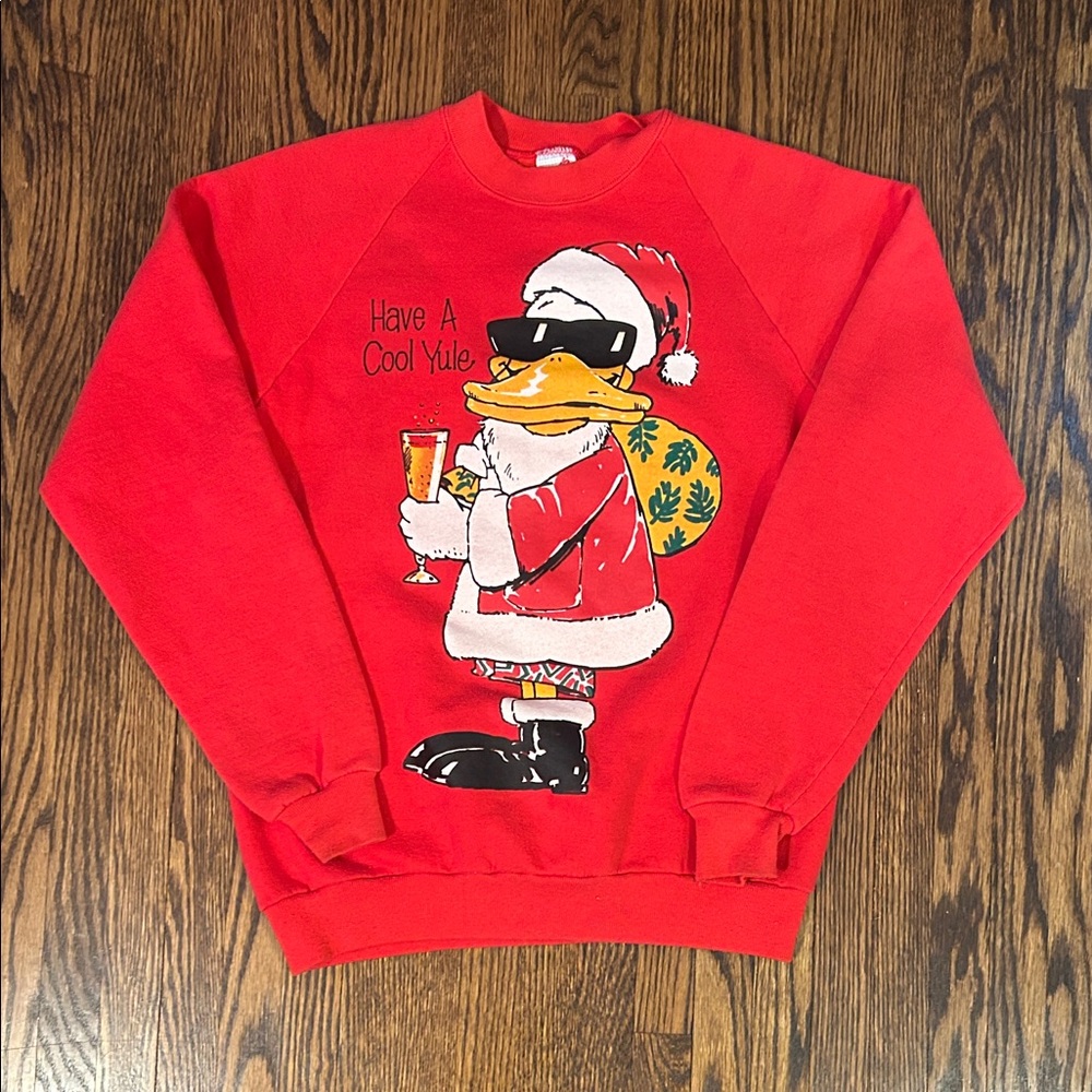 Vintage 90s Christmas Duck Sweatshirt